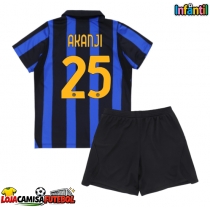 Camisa de Futebol Inter Milan Manuel Akanji #25 Equipamento Principal Infantil 2026-27 Manga Curta (+ Calças curtas)